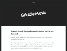 Tablet Screenshot of griddlemusic.com